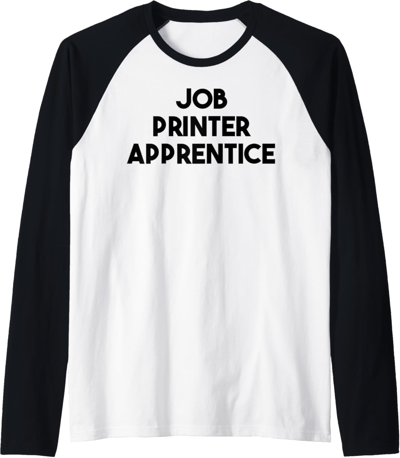 Job Printer Apprentice Raglan Baseball Tee