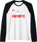 Santas Favorite Printer Christmas Pajamas Raglan Baseball Tee