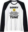 3D Printer 3D Printing Sorry Did You Say Something Funny Raglan Baseball