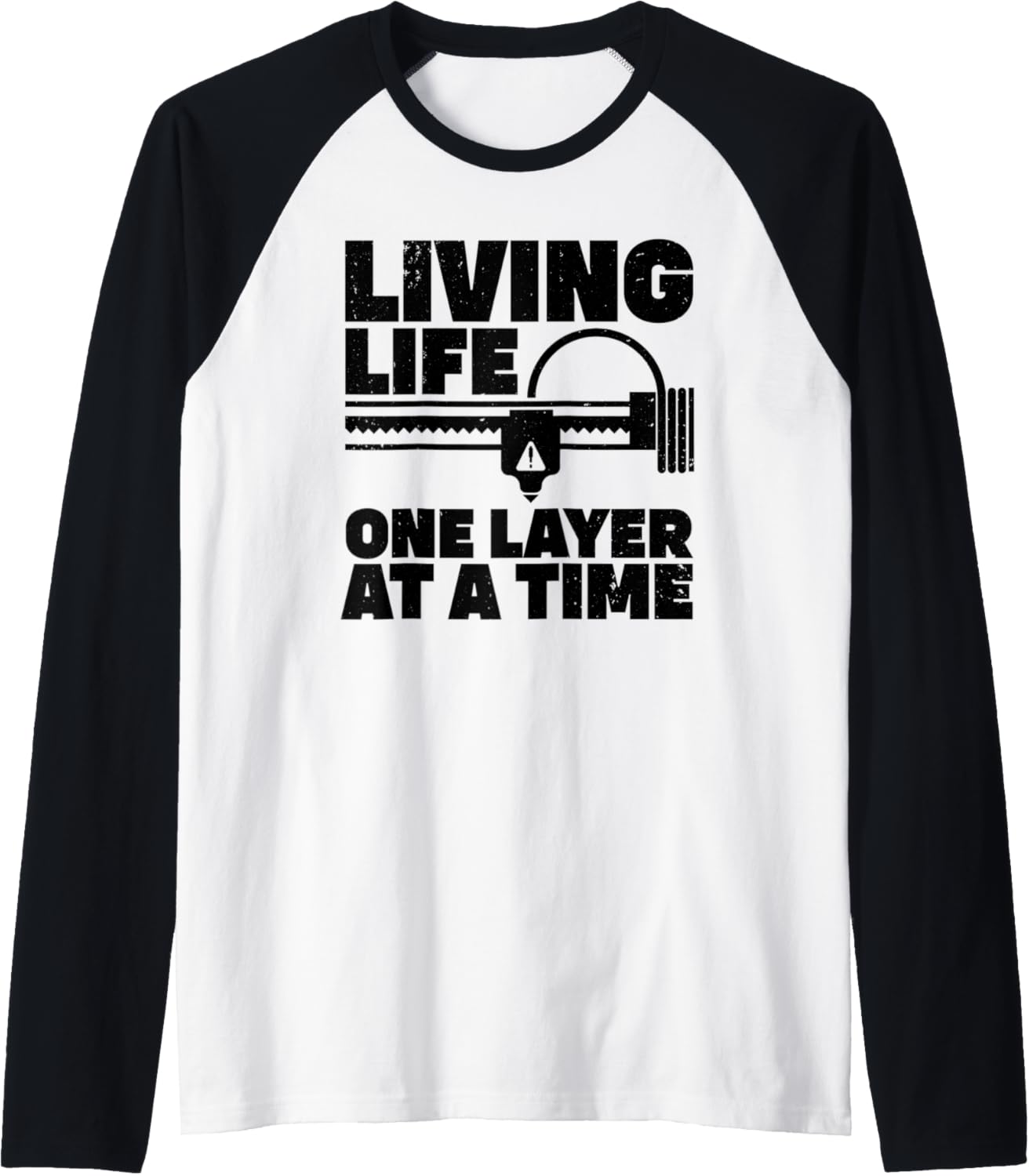Cool 3D Printing Art Men Women 3D Printing Printer Lover Raglan Baseball