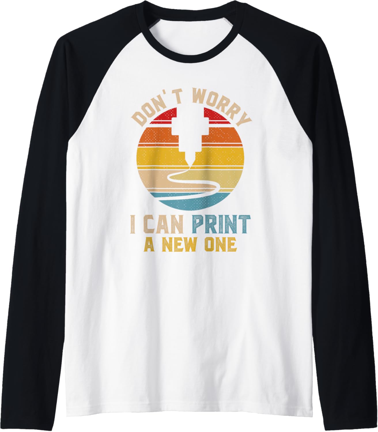 Funny 3D Printing 3D Printer Printing Machine 3D Printer Raglan Baseball Tee