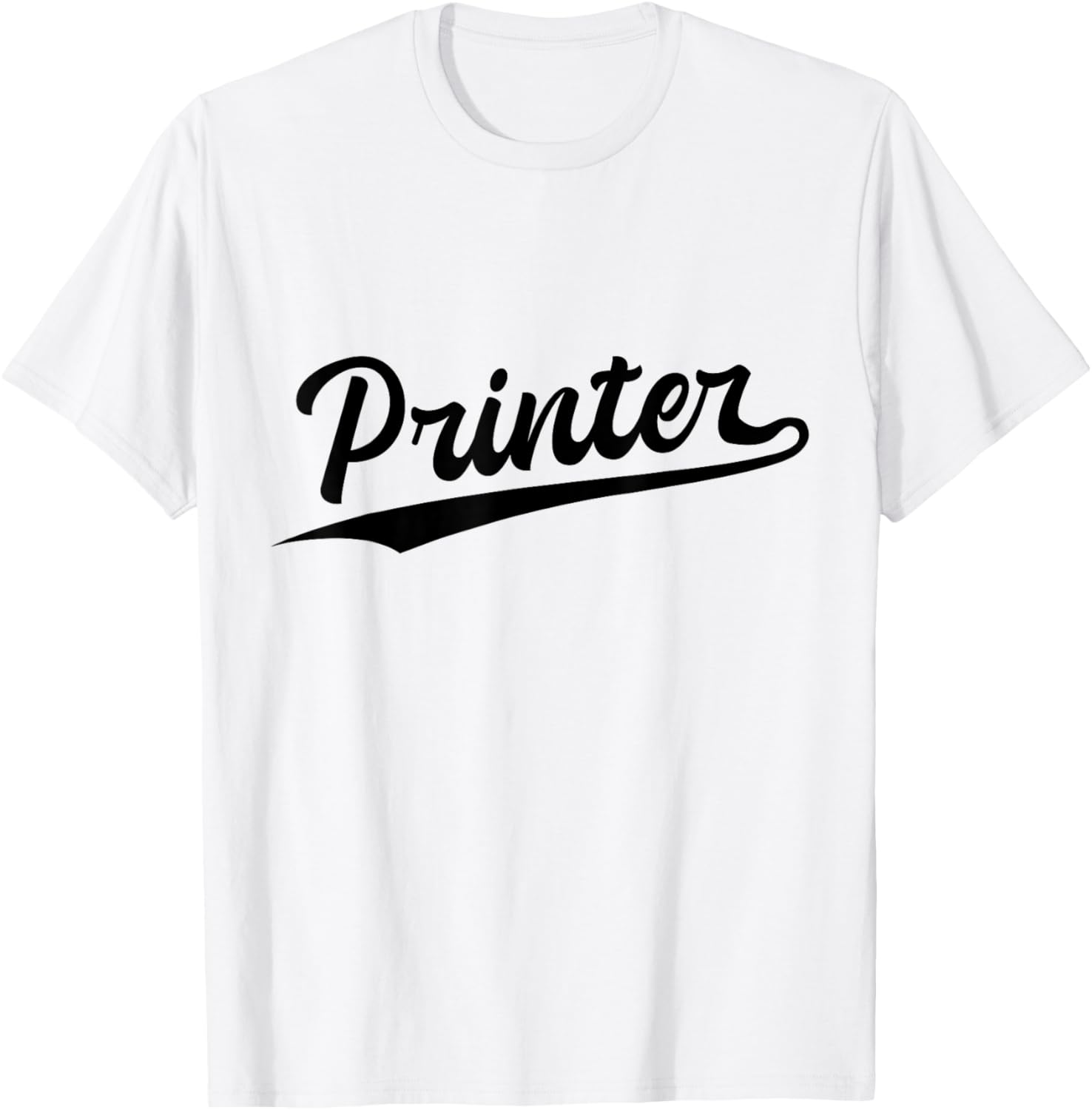 Retro Swoosh Job Title Printer