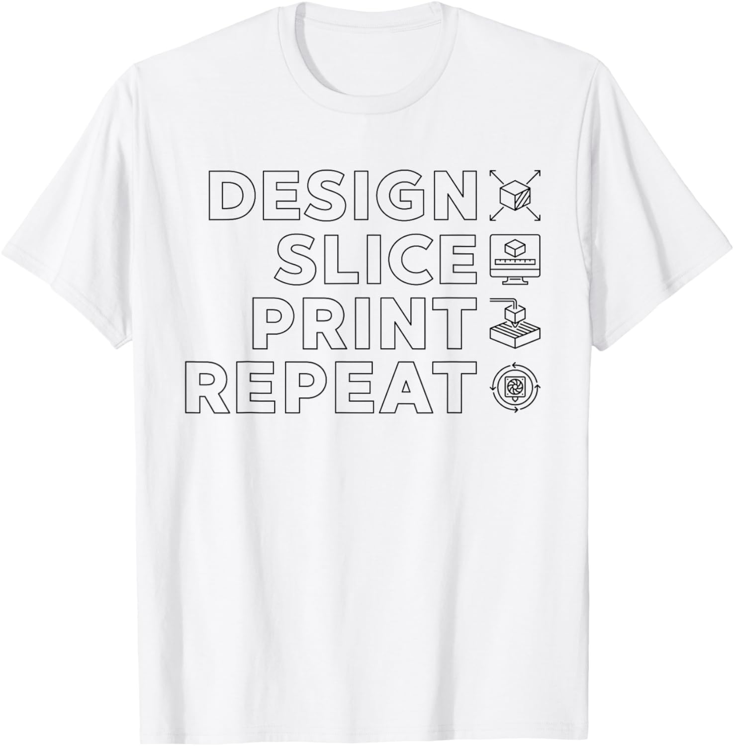 Design Slice Print Repeat 3D Printer Printing