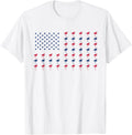 Usa American Flag Flamingo Lover 4Th Of July Patriotic Women