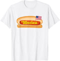 Merica Hot Dog Flag Patriotic American Flag Hot Dog
