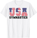 Gymnast Gymnastics Usa American Flag 4Th Of July Girls Boys