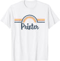 Printer Boho Rainbow Design Cool Matching Printer Team
