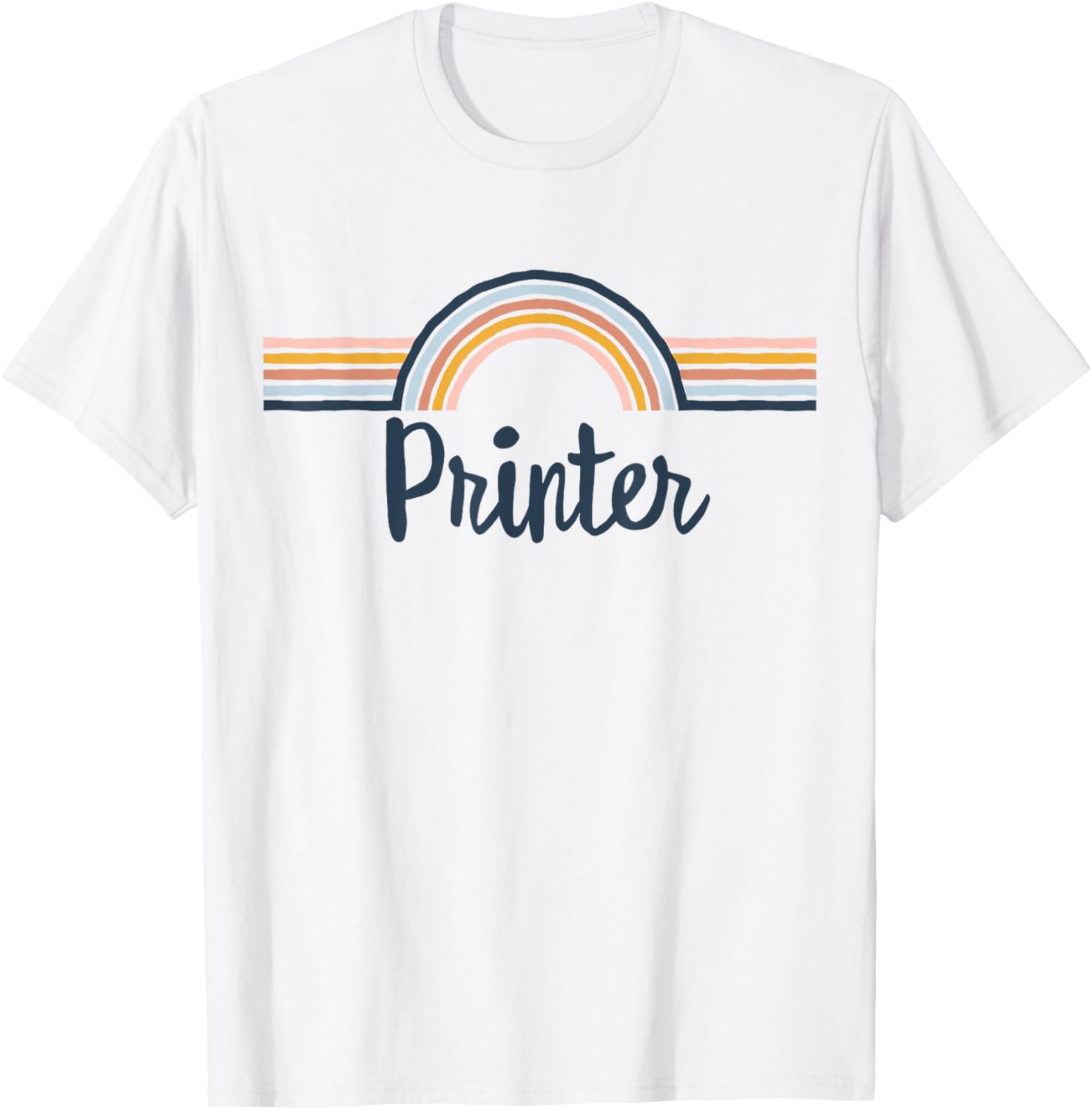 Printer Boho Rainbow Design Cool Matching Printer Team