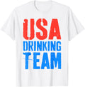 Usa Drinking Team Shirt Funny Men Women 4Th Of July