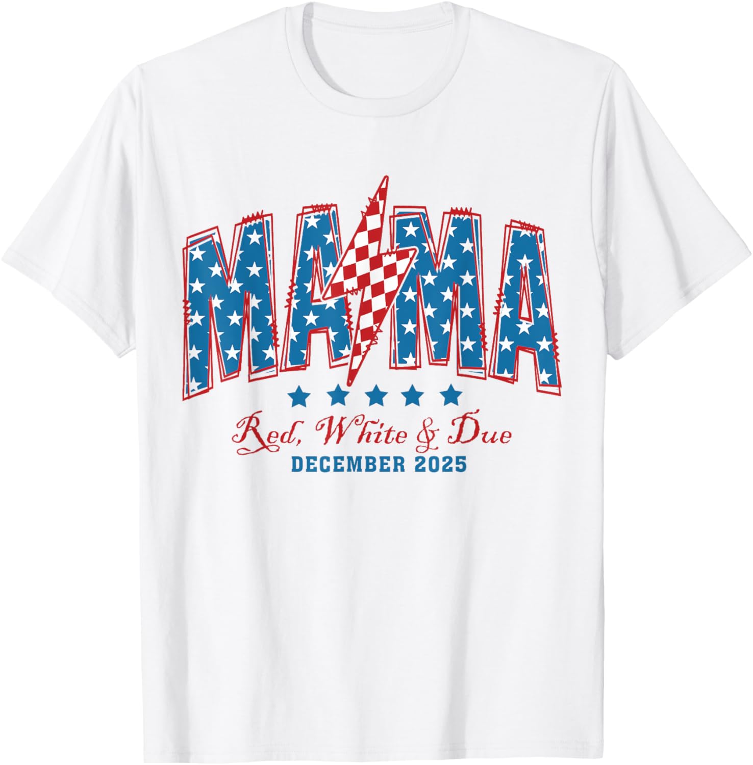 American Mama Red White And Due 4Th Of July Pregnant Mom