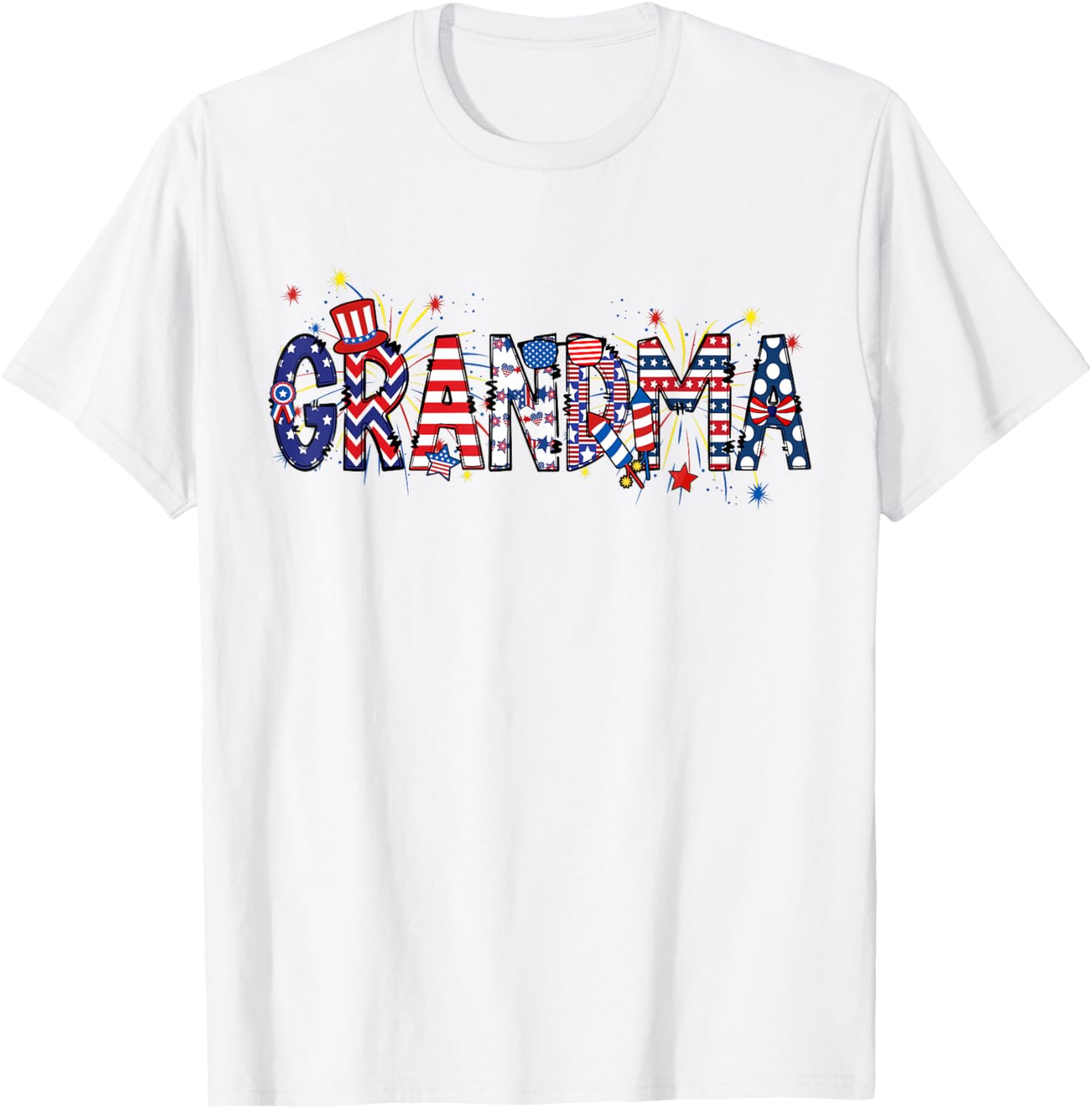 Grandma 4Th Of July American Flag Grandma Patriotic Vintage