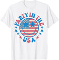 Party In The Usa 4Th Of July Preppy Smile Men Women