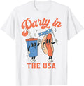 Party In The Usa Funny 4Th Of July Shirts Boy Girl Kids