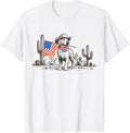 Merica Golden Retriever Dog American Flag Western Patriotic