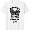 Half Dominican And American Dominicana Usa Flag Kids Girl