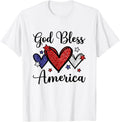God Bless America Patriotic Usa Flag Colors For Christians