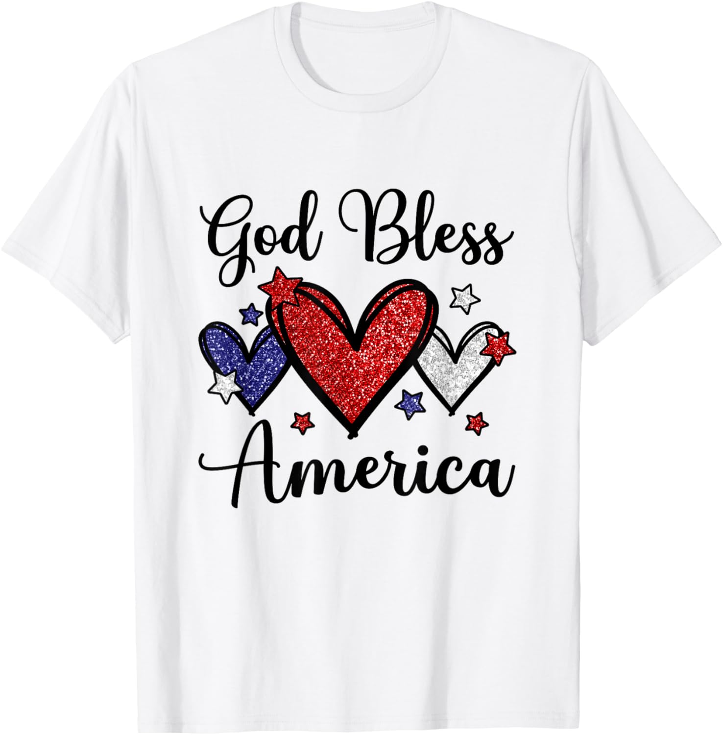 God Bless America Patriotic Usa Flag Colors For Christians