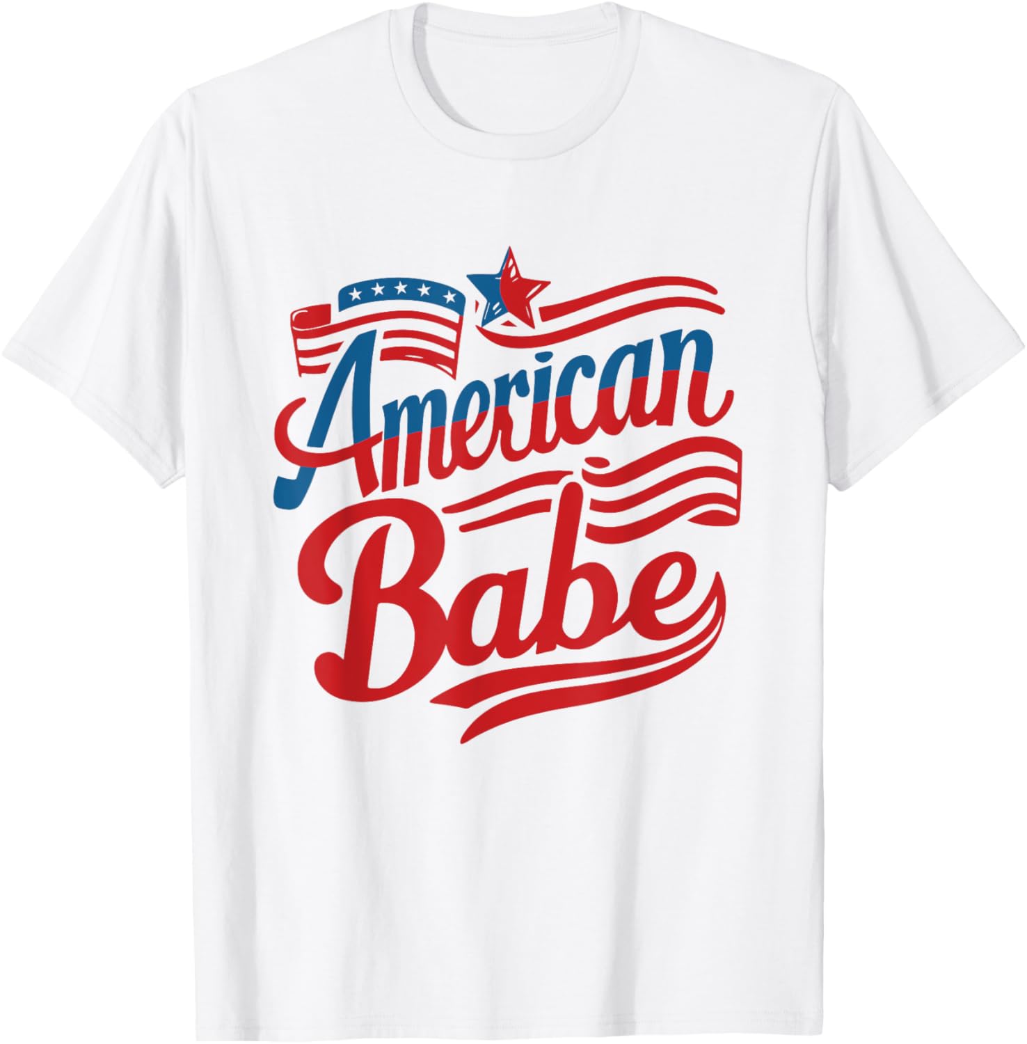 White Red Blue Flag Patriotic Babe Usa 4Th Of July American
