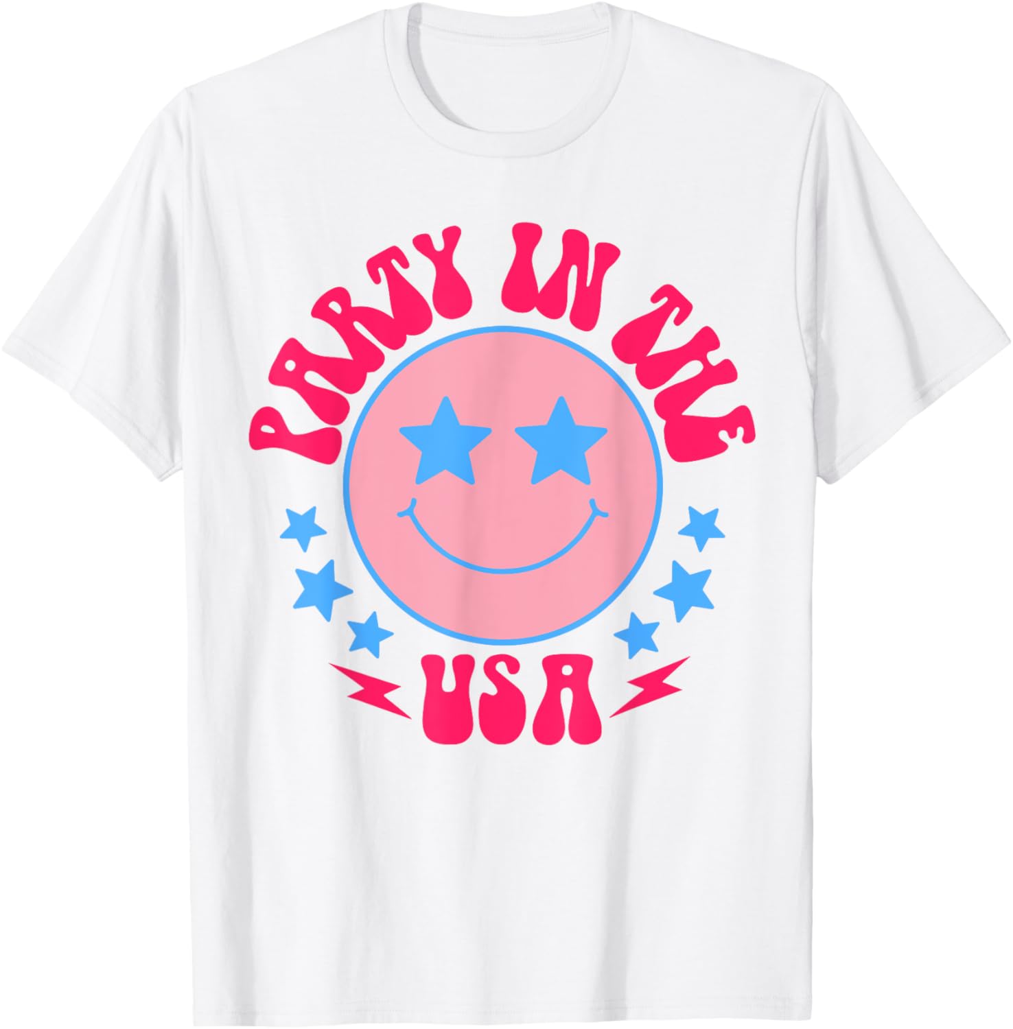 Funny Party In The Usa Shirt Happy Face For Men Women