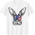 Patriotic Bunny American Flag Usa Funny 4Th Of July Rabbit