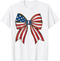 Retro 4Th Of July Coquette Bows American Flag Usa Patriotic