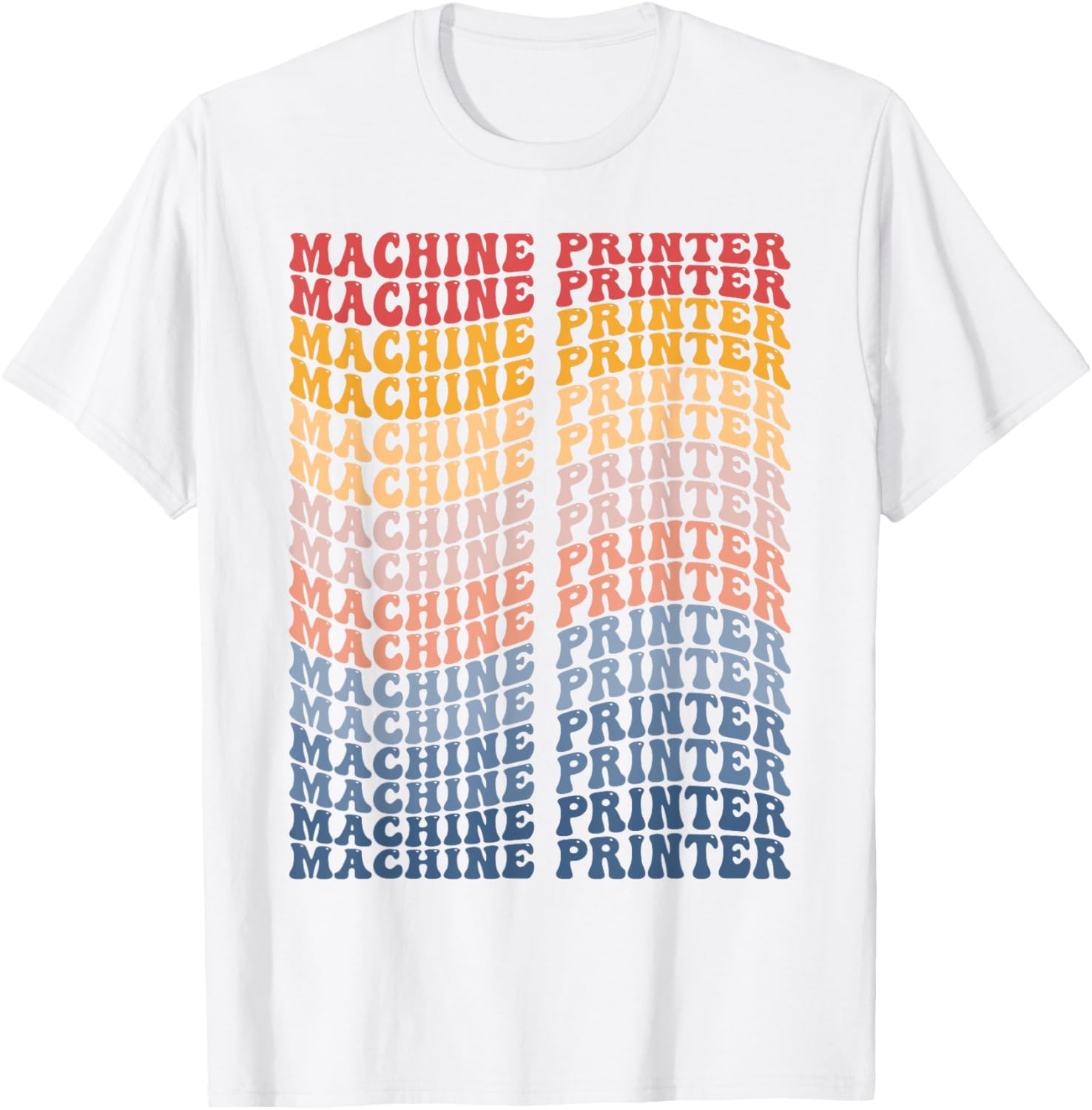 Machine Printer Groovy Retro
