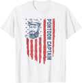 Pontoon Captain American Flag Funny Boating Boat 4Th Of July