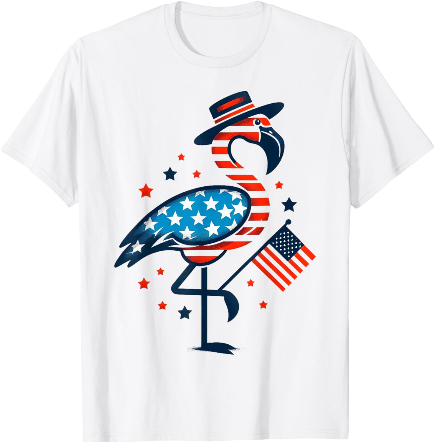 Flamingo 4Th Of July American Flag Patriotic Boys Flamingo