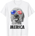 Goldendoodle Doodle 4Th Of July Merica Men Usa American Flag
