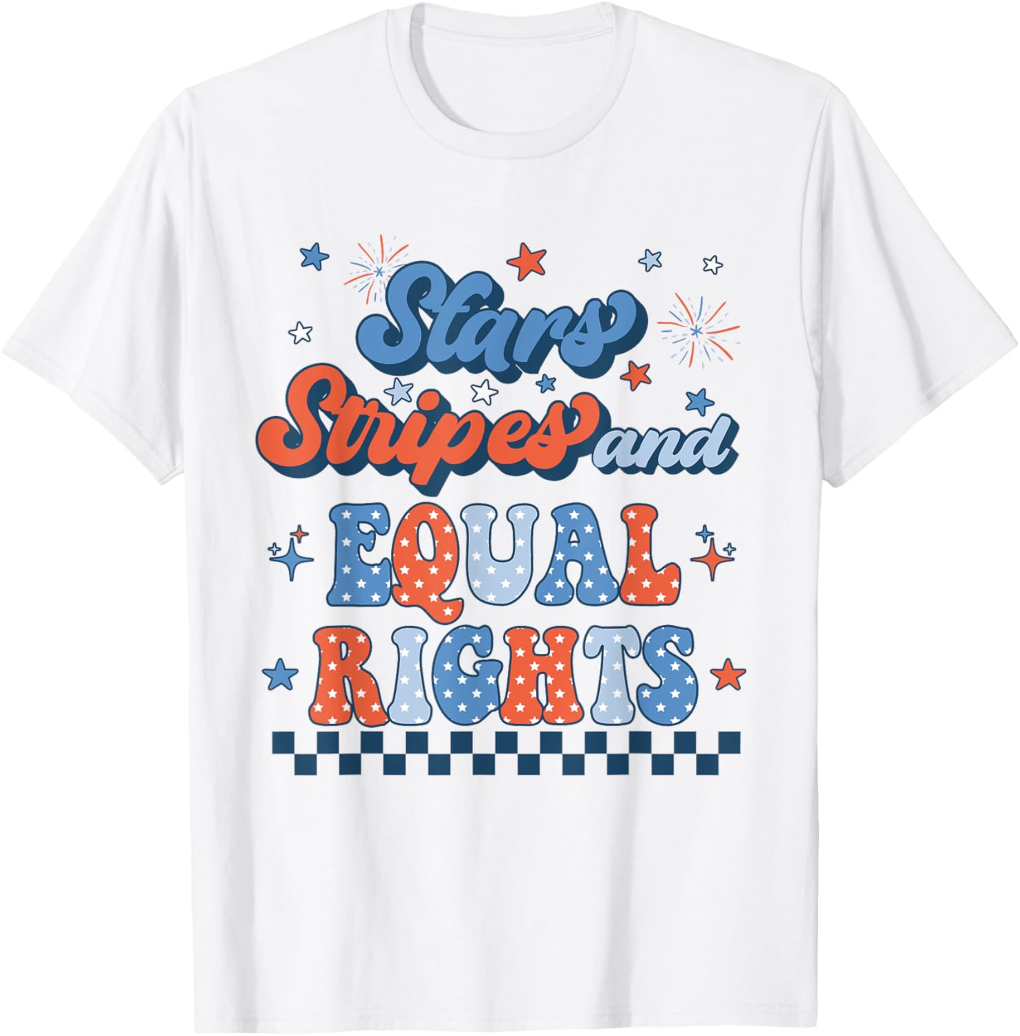 Stars Stripes And Equal Rights 4Th Of July Womens Rights