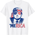Trump 4Th Of July Merica Men Women Usa American Flag