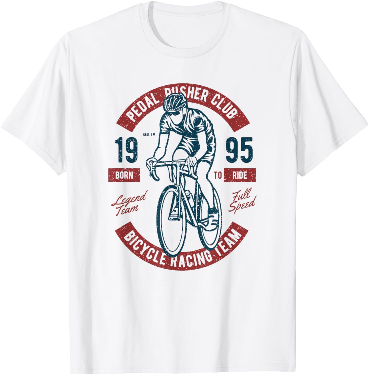 Pedal Pusher Club Bicycle Racing Vintage Retro