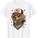 Golden Retriever Patriotic 4Th Of July Vintage American Flag