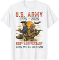 United States Army 1775 2025 250th Anniversary We Defend