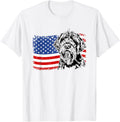 Wirehaired Pointing Griffon American Flag Patriotic Dog