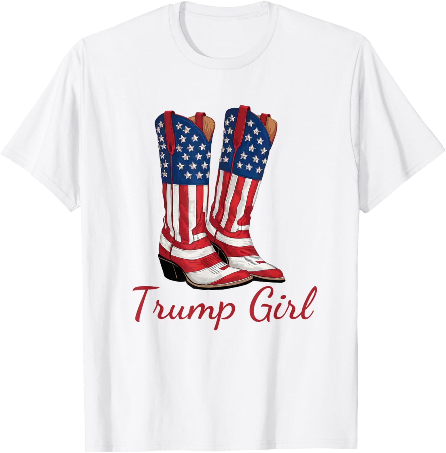 Trump Girl American Flag Vote Trump Girl Republican Cowgirl