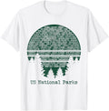 National Parks List Usa Word Art Cloud Trees Camping Hiking