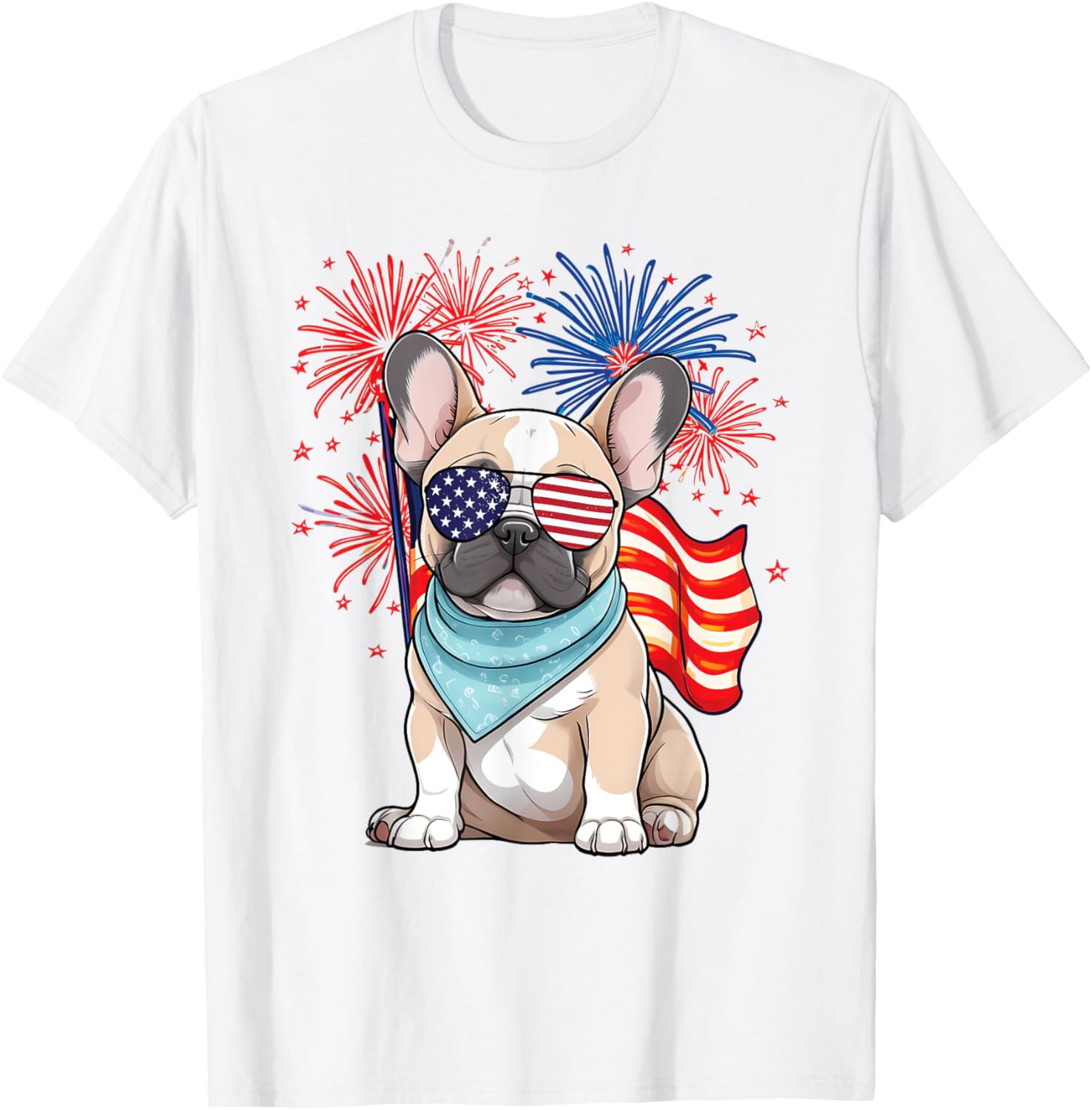 French Bulldog American Flag Frenchie Patriotic 4Th Of July