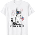 Feral And Free Raccoon 4Th Of July Usa American Pride