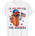 Hotdog Im Just Here For Wieners 4Th Of July Usa Flag Bbq