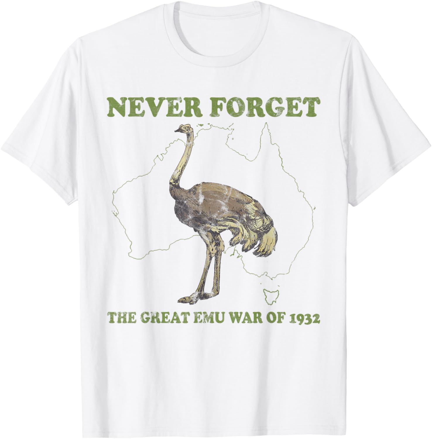 Never Forget Great Emu War Of 1932 Ostrich