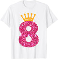 Happy Birthday Shirt Girls 8th Party 8 Years Old Birthday Design 44