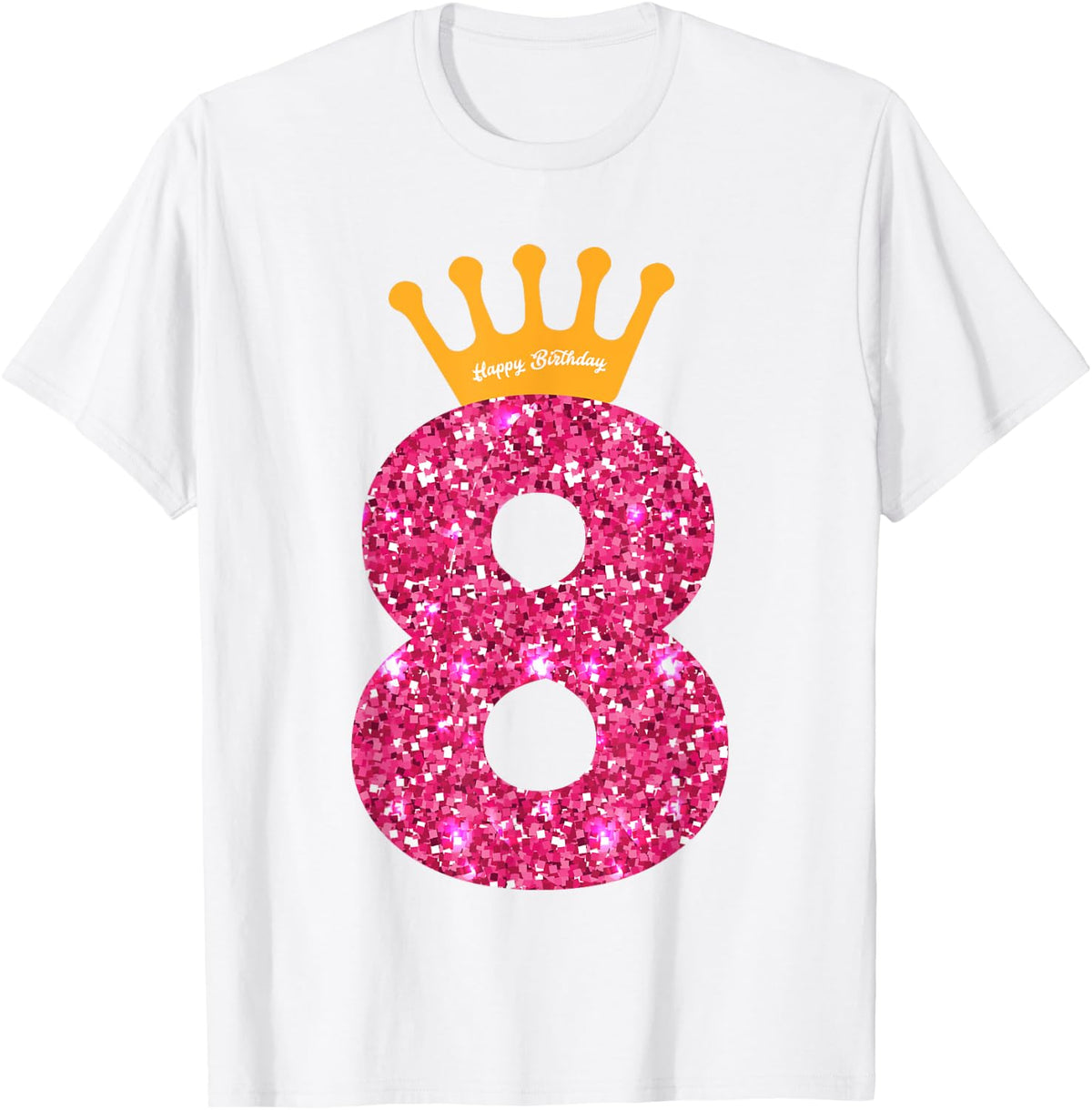 Happy Birthday Shirt Girls 8th Party 8 Years Old Birthday Design 44
