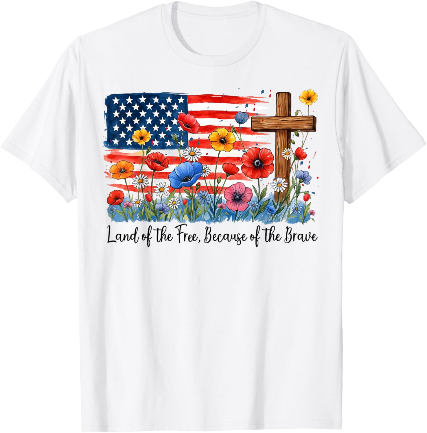 Land Of The Free Because Of The Brave 4Th Of July Usa Flag