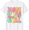 Mom the Birthday Girl Groovy Colorful Birthday Girl Design 288