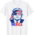 Merica Trump Happy 4Th Of July Trump American Flag