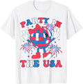 Party In The Usa Disco Coquette Bow Girl Women 4Th Of July