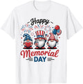 Memorial Day Gnomes Patriotic Usa Red White Blue Fireworks