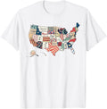 Retro America Usa Map God Say You Are Bible 4Th Of July