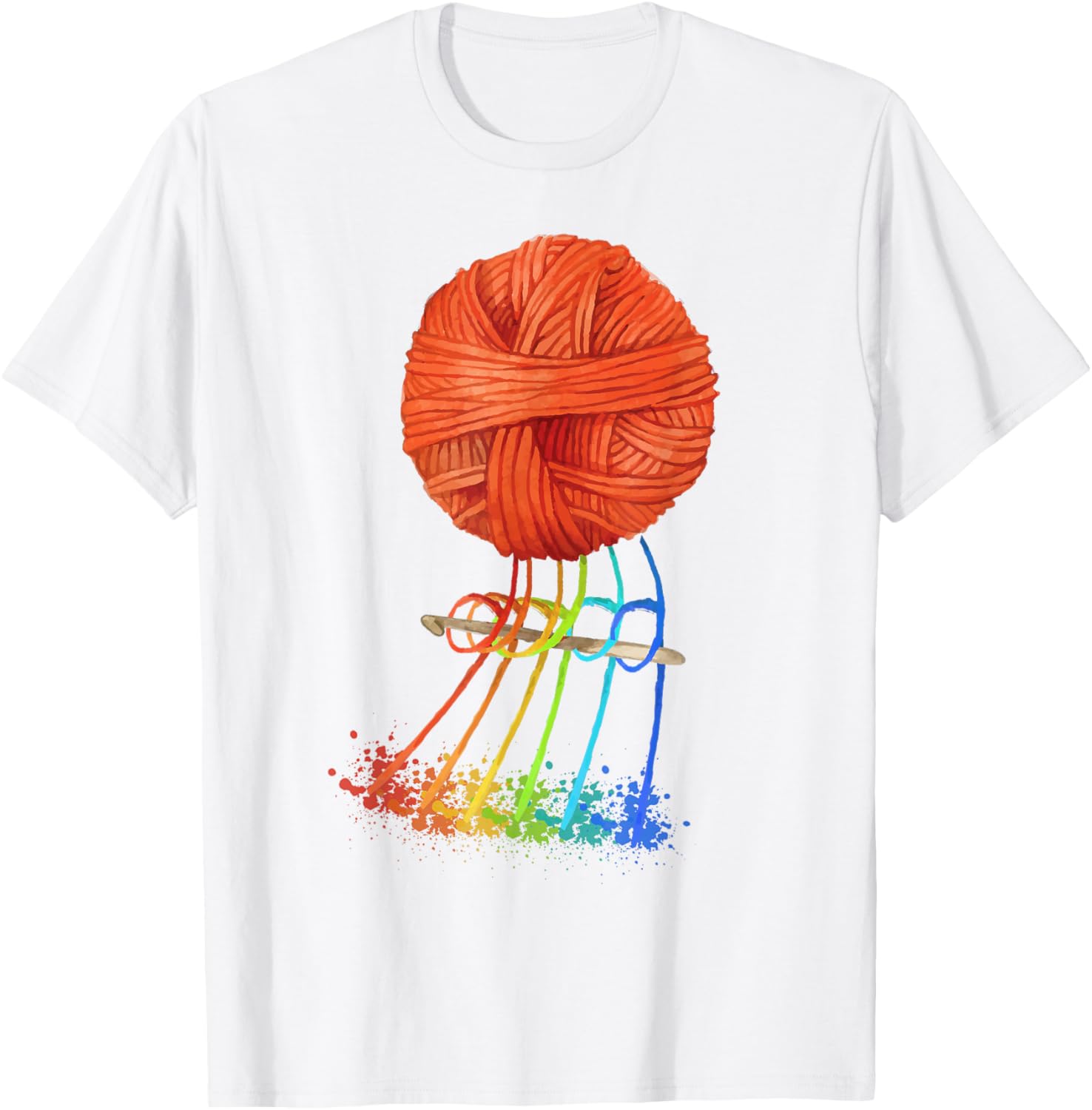 Crocheting Knitting Rainbow Yarn Rainbow